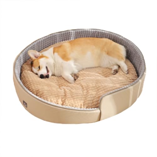XXIUDEE Beruhigendes Hundebett für mittelgroße und kleine Hunde und Katzen, Anti-Angst-orthopädische Haustierbetten und Sofa, waschbar, weich, gemütlich, Haustiermatte mit abnehmbarem Kissen (98 x 80 von XXIUDEE