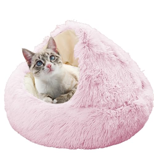 XXIUDEE Donut Hunde- und Katzenbetten, Anti-Angst, Haustierbett, Kätzchen, Kuschelbett, Katzenbett, Katzenhöhle, Katzenkissen, mit rutschfester Unterseite für Katzen, 40 cm, Rosa XXIUDEE Donut Hunde- und Katzenbetten, Anti-Angst, Haustierbett, Kätzchen, Kuschelbett, Katzenbett, Katzenhöhle, Katzenkissen, mit rutschfester Unterseite für Katzen, 40 cm, Rosa von XXIUDEE