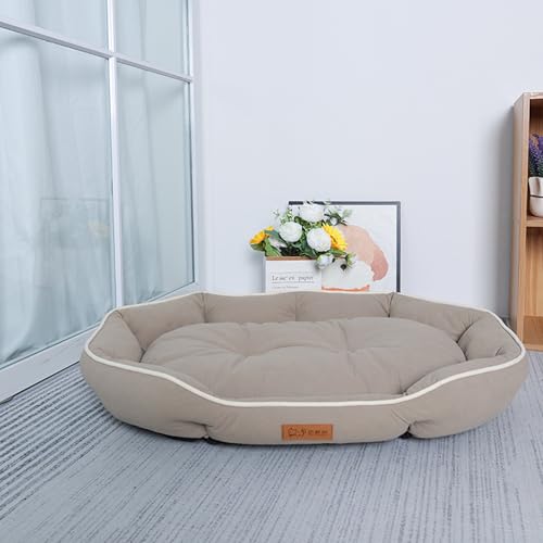 XXIUDEE Extra großes Hundebett, waschbar, großes Hunde- und Katzenbett für den Innenbereich, gemütliches Haustier-Sofa mit rutschfester Unterseite, Anti-Angst-Haustierkissen für alle Jahreszeiten, 90 XXIUDEE Extra großes Hundebett, waschbar, großes Hunde- und Katzenbett für den Innenbereich, gemütliches Haustier-Sofa mit rutschfester Unterseite, Anti-Angst-Haustierkissen für alle Jahreszeiten, 90 von XXIUDEE