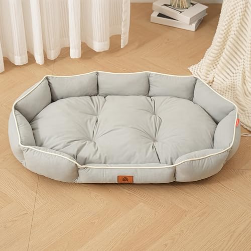 XXIUDEE Extra großes Hundebett, waschbar, großes Hunde- und Katzenbett für den Innenbereich, gemütliches Haustier-Sofa mit rutschfester Unterseite, Anti-Angst-Haustierkissen für alle Jahreszeiten (105 XXIUDEE Extra großes Hundebett, waschbar, großes Hunde- und Katzenbett für den Innenbereich, gemütliches Haustier-Sofa mit rutschfester Unterseite, Anti-Angst-Haustierkissen für alle Jahreszeiten (105 von XXIUDEE