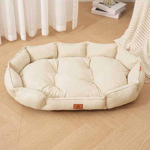 XXIUDEE Extra großes Hundebett, waschbar, großes Hunde- und Katzenbett für den Innenbereich, gemütliches Haustier-Sofa mit rutschfester Unterseite, Anti-Angst-Haustierkissen für alle Jahreszeiten (105 XXIUDEE Extra großes Hundebett, waschbar, großes Hunde- und Katzenbett für den Innenbereich, gemütliches Haustier-Sofa mit rutschfester Unterseite, Anti-Angst-Haustierkissen für alle Jahreszeiten (105 von XXIUDEE