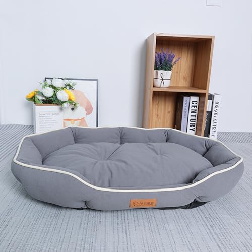 XXIUDEE Extra großes Hundebett, waschbar, großes Hunde- und Katzenbett für den Innenbereich, gemütliches Haustier-Sofa mit rutschfester Unterseite, Anti-Angst-Haustierkissen für alle Jahreszeiten (90 XXIUDEE Extra großes Hundebett, waschbar, großes Hunde- und Katzenbett für den Innenbereich, gemütliches Haustier-Sofa mit rutschfester Unterseite, Anti-Angst-Haustierkissen für alle Jahreszeiten (90 von XXIUDEE