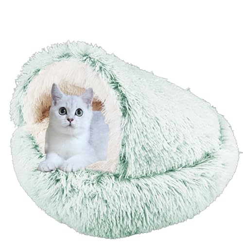 XXIUDEE Haustier-Sofakissen, Donut-Katzenbett, Haus, Haustierbett, Hundehöhle, Bett, rutschfestes Katzennistbett Welpenbett, Katzenkissen, Katzenschlafsack, Welpensofa für kleine mittelgroße Katzen, von XXIUDEE