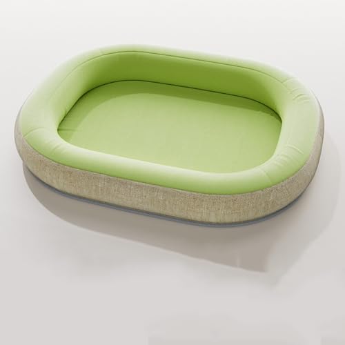 XXIUDEE Hundebetten, mittelgroß, waschbar, orthopädisches Hundebett mit erhöhten Kanten, wasserdicht, rutschfeste Unterseite, Haustier-Sofa-Matte, Haustierkissen für alle Jahreszeiten (50 x 40 x 8 cm) von XXIUDEE