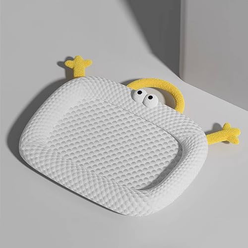 XXIUDEE Hundebetten, waschbar, orthopädisches Hundesofa, Betten mit Griff, beruhigende Haustiermatratze, Matratze, rutschfest, für kleine und mittelgroße Haustiere (65 x 45 x 4 cm, grau) von XXIUDEE