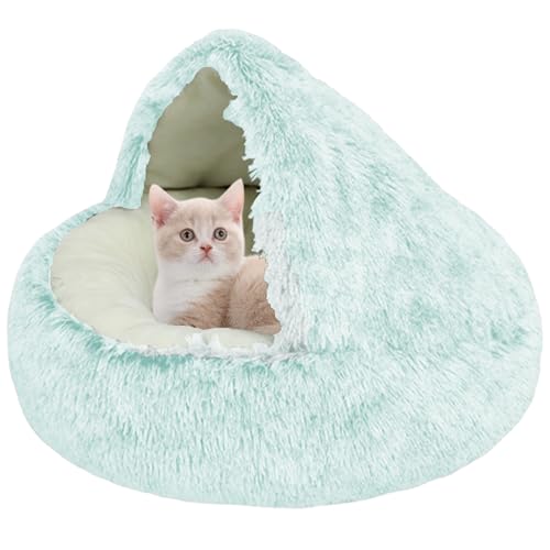 XXIUDEE Katzenbett Hundebett, Katzensofa Katzenhöhle Bett Haustierbett, Anti-Angst-Katzenschlafsack, Haustier-Kuschelbett, Katzennistbett mit rutschfester Unterseite für kleine und mittelgroße Katzen, von XXIUDEE