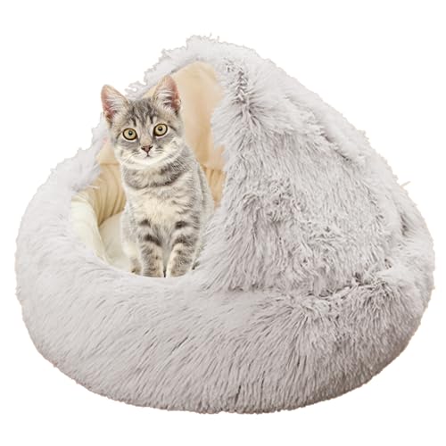 XXIUDEE Katzenbetten für den Innenbereich, kleine und mittelgroße Katzen, Hunde, Kätzchenbetten mit rutschfester Unterseite, maschinenwaschbar, Katzenkissen, 40 cm, Kaffee XXIUDEE Katzenbetten für den Innenbereich, kleine und mittelgroße Katzen, Hunde, Kätzchenbetten mit rutschfester Unterseite, maschinenwaschbar, Katzenkissen, 40 cm, Kaffee von XXIUDEE