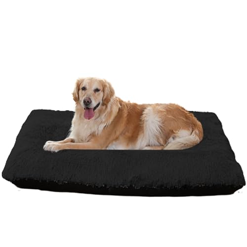 XXIUDEE Maschinenwaschbar Hundematte, Anti Angst Hundebetten Katzenbett Haustier Sofa, Hundesofa Hundekorb Katzenkörbchen, Hundekäfigbett, Haustierbett, für Mittelgroße & Große Hunde(120x90x10cm) von XXIUDEE