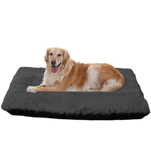 XXIUDEE Maschinenwaschbar Hundematte, Anti Angst Hundebetten Katzenbett Haustier Sofa, Hundesofa Hundekorb Katzenkörbchen, Hundekäfigbett, Haustierbett, für Mittelgroße & Große Hunde(140x110x12cm) von XXIUDEE