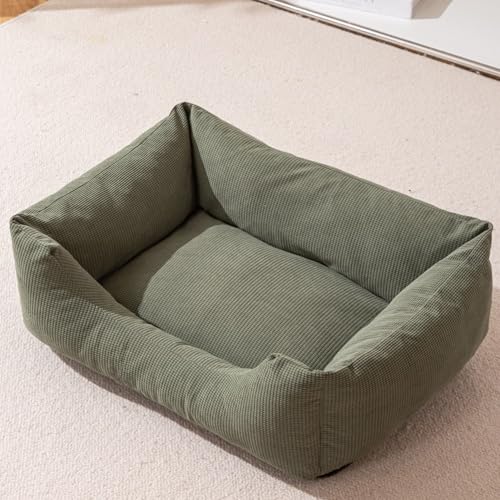 XXIUDEE Mittelgroße Hundebetten, waschbar, orthopädische Hundematratze, abnehmbar, Anti-Angst-Matte, Haustierhaus für den Innenbereich, kleine, mittelgroße und große Katzenbetten (50 x 40 x 21 cm von XXIUDEE