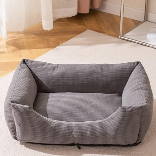 XXIUDEE Mittelgroße Hundebetten, waschbar, orthopädische Hundematratze, abnehmbar, Anti-Angst-Matte, Haustierhaus für den Innenbereich, kleine, mittelgroße und große Katzenbetten (50 x 40 x 21 cm von XXIUDEE