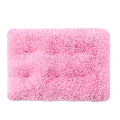 XXIUDEE Orthopädisches Hundebett, Anti-Angst-Haustiermatte mit rutschfester Unterseite, Größe S, M, L, Haustiermatratze für Kätzchen, Welpen, 122 x 85 x 12 cm, Rosa von XXIUDEE