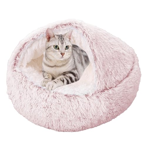 XXIUDEE Plüsch-Katzenbett, Donut-Katzenbett, Haustier-Sofa-Kissen, Kätzchenbett, Katzenhöhle, Katzenschlafsack, Welpen, Haustierbett, Haustierbett, Höhlenbett für Indoor-Katzen, Welpen, von XXIUDEE