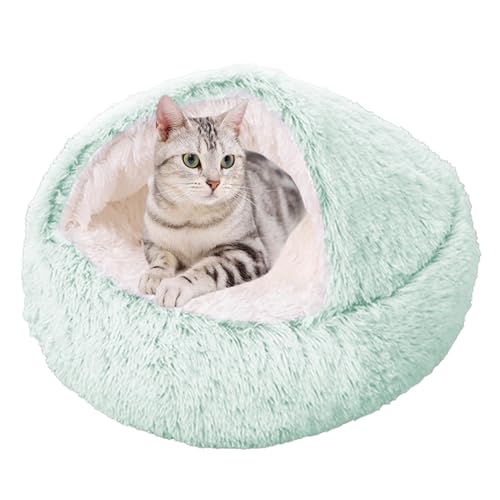 XXIUDEE Plüsch-Katzenbett, Donut-Katzenbett, Haustier-Sofa-Kissen, Kätzchenbett, Katzenhöhle, Katzenschlafsack, Welpen, Haustierbett, Haustierbett, Höhlenbett für Indoor-Katzen, Welpen, von XXIUDEE