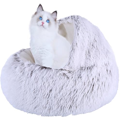XXIUDEE Rundes Katzenbett, Katzenbett, Haustierbett mit rutschfester Unterseite, waschbarer Katzenschlafsack, Katzennistbett, Haustier-Sofa, Kissen für kleine, mittelgroße Katzen im Innenbereich, 60 XXIUDEE Rundes Katzenbett, Katzenbett, Haustierbett mit rutschfester Unterseite, waschbarer Katzenschlafsack, Katzennistbett, Haustier-Sofa, Kissen für kleine, mittelgroße Katzen im Innenbereich, 60 von XXIUDEE