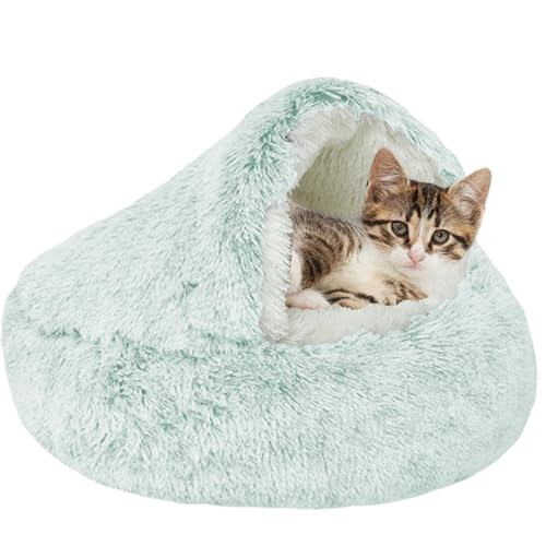 XXIUDEE Selbstwärmendes Katzenbett, Haus, Donut-Haustierbett, Welpenbett, Katzennistbetten, Katzenhöhle, Bett, Hundekatze, Kissen mit rutschfester Unterseite für kleine, mittelgroße Katzen im XXIUDEE Selbstwärmendes Katzenbett, Haus, Donut-Haustierbett, Welpenbett, Katzennistbetten, Katzenhöhle, Bett, Hundekatze, Kissen mit rutschfester Unterseite für kleine, mittelgroße Katzen im von XXIUDEE