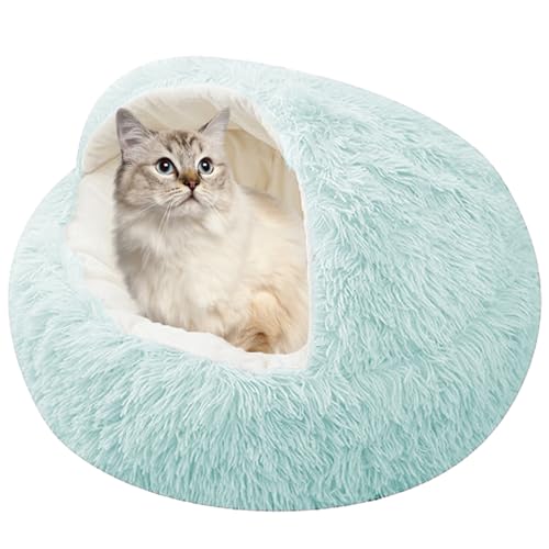 XXIUDEE Selbstwärmendes Katzenbett, Haustierbett für kleine und mittelgroße Katzen, Haustier-Sofakissen, Katzennistbett, Haustier-Kuschelbett, Hunde-Kissen, Katzenhöhle Bett mit rutschfester von XXIUDEE