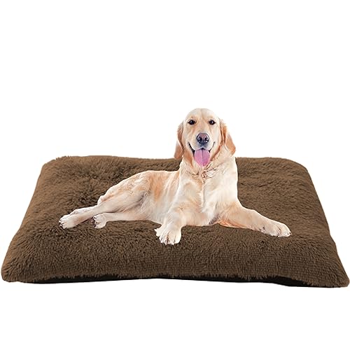 XXIUDEE Waschbares Hundekäfigbett, Hundebett Hundematte, Haustier-Bett-Matte, Hundekorb Hundekissen, Zwinger-Auflage,Haustier Sofa Katzenbett, für Katzen, Mittlere und Große Hunde(120x90x10cm) von XXIUDEE