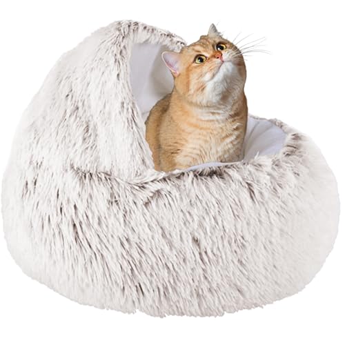 XXIUDEE Waschbares Katzenbett, Katzenhöhle, Bett, Katzensofa, Katzenschlafsack, Haustier-Kuschelbett, Katzenkissen, Katzennistbett, Kätzchenbett mit rutschfester Unterseite für kleine und mittelgroße von XXIUDEE