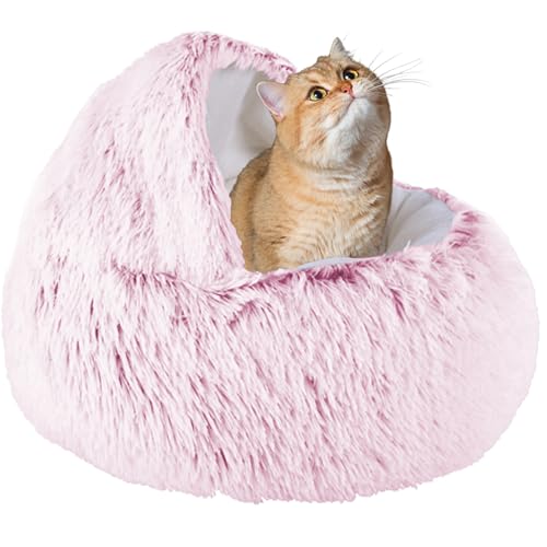 XXIUDEE Waschbares Katzenbett, Katzenhöhle, Bett, Katzensofa, Katzenschlafsack, Haustier-Kuschelbett, Katzenkissen, Katzennistbett, Kätzchenbett mit rutschfester Unterseite für kleine und mittelgroße von XXIUDEE