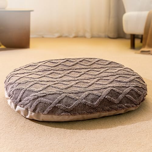 XXIUDEE Waschbares großes Hundebett, beruhigendes Hundebett, Matratze mit abnehmbarem Bezug für Haustierkäfig, klein, mittel, groß, warmes Haustier-/Katzenkissen, Matratze (100 x 82 x 12 cm, Grau) von XXIUDEE