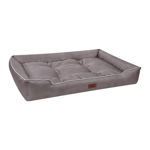 XXIUDEE Wasserdichtes großes Hundebett, orthopädisch, Haustierbett, Sofa und Matratze, Matte für Hundekäfig, rutschfeste Unterseite, für kleine, mittelgroße und große Katzen (105 x 75 x 14 cm von XXIUDEE