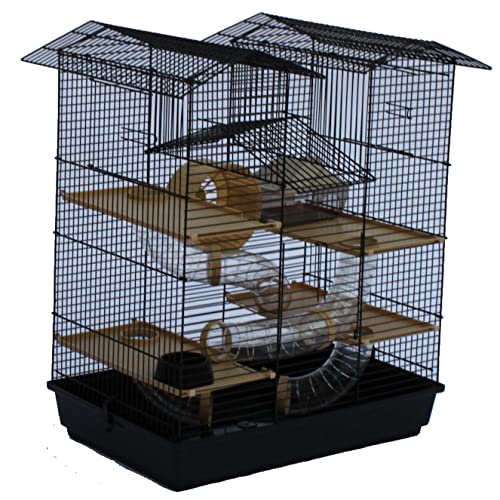 Heimtiercenter Super Hamsterkäfig, Nagerkäfig, Käfig CH2 in schwarz/beige O von XXL-Heimtiercenter