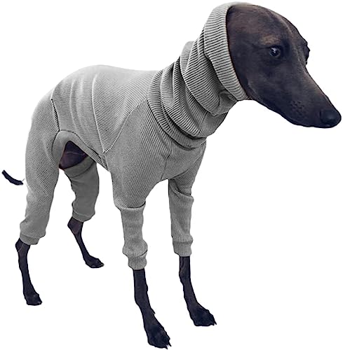 XXLI Leichter Hunde-Pyjama, hoher Halsausschnitt, warm, hohe Elastizität, 4 Beine, einfacher Schlafanzug für kleine, mittelgroße und große Hunde, Whippet, italienische Windhunde XXLI Leichter Hunde-Pyjama, hoher Halsausschnitt, warm, hohe Elastizität, 4 Beine, einfacher Schlafanzug für kleine, mittelgroße und große Hunde, Whippet, italienische Windhunde von XXLI