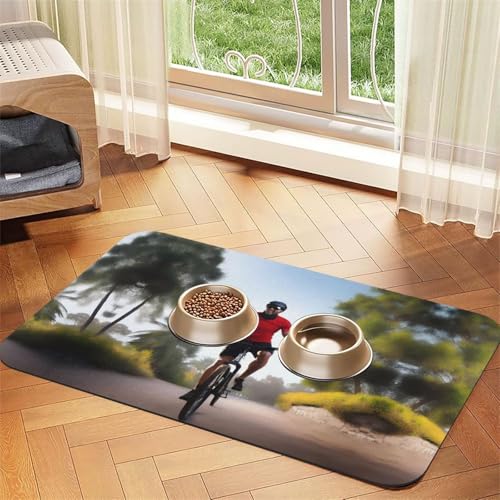 Active Lifestyle Haustier-Matte, saugfähig, Leder, rutschfest, 40 x 60 cm, schnell trocknend, wasserdicht, waschbar, Napfunterlage Active Lifestyle Haustier-Matte, saugfähig, Leder, rutschfest, 40 x 60 cm, schnell trocknend, wasserdicht, waschbar, Napfunterlage von XZDAL