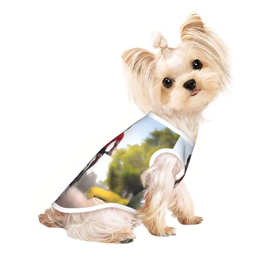 Active Lifestyle Haustier-T-Shirt, atmungsaktiv, ärmellos, Größe M, für kleine Hunde und Katzen, weich, bequem, stilvoll von XZDAL
