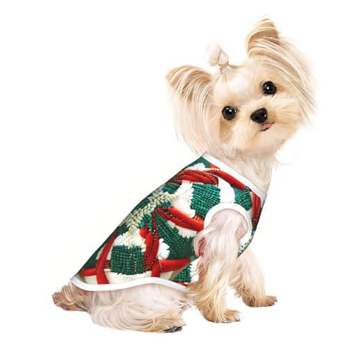 Atmungsaktives ärmelloses T-Shirt mit Wollstoffmuster, Größe L, für kleine Hunde und Katzen, weich, bequem, stilvoll Atmungsaktives ärmelloses T-Shirt mit Wollstoffmuster, Größe L, für kleine Hunde und Katzen, weich, bequem, stilvoll von XZDAL
