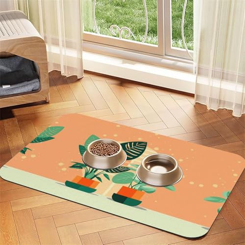 Green Turtleback Haustier-Futtermatte, saugfähig, Leder, rutschfest, 40 x 60 cm, schnell trocknend, wasserdicht, waschbar, Napfunterlage Green Turtleback Haustier-Futtermatte, saugfähig, Leder, rutschfest, 40 x 60 cm, schnell trocknend, wasserdicht, waschbar, Napfunterlage von XZDAL