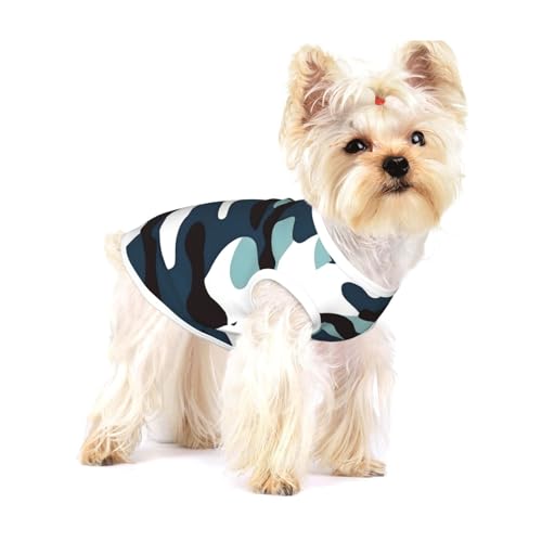 Hundeweste aus Baumwolle, Größe S, atmungsaktiv, bequem, stilvolle Bekleidung für Haustiere, Marineblau Hundeweste aus Baumwolle, Größe S, atmungsaktiv, bequem, stilvolle Bekleidung für Haustiere, Marineblau von XZDAL