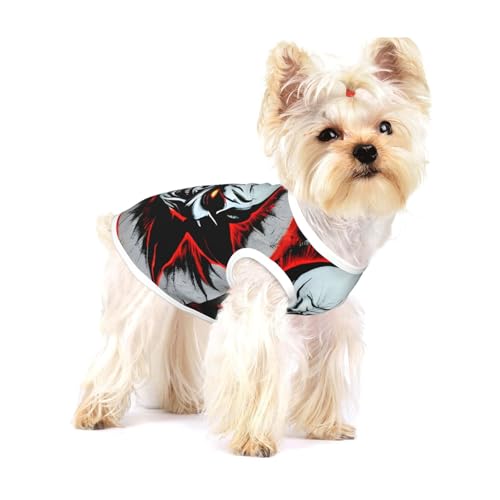 Hundeweste aus Baumwolle, Größe S, atmungsaktiv, bequem, stilvolle Bekleidung für Haustiere, Rot und Schwarz Hundeweste aus Baumwolle, Größe S, atmungsaktiv, bequem, stilvolle Bekleidung für Haustiere, Rot und Schwarz von XZDAL