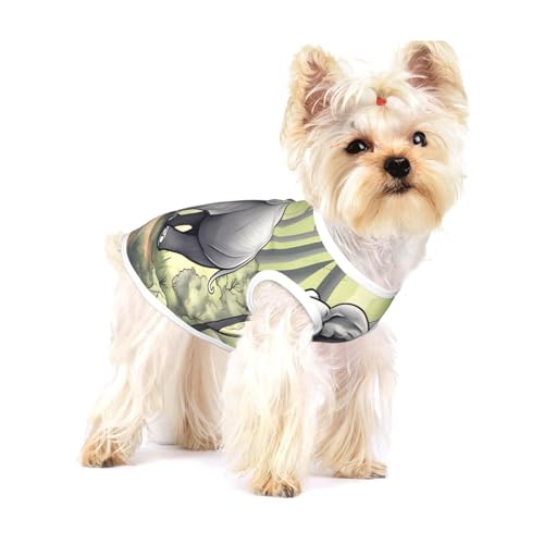 Hundeweste mit Elefantenmotiv, Baumwolle, Größe L, atmungsaktiv, bequem, stilvolle Bekleidung für Haustiere Hundeweste mit Elefantenmotiv, Baumwolle, Größe L, atmungsaktiv, bequem, stilvolle Bekleidung für Haustiere von XZDAL