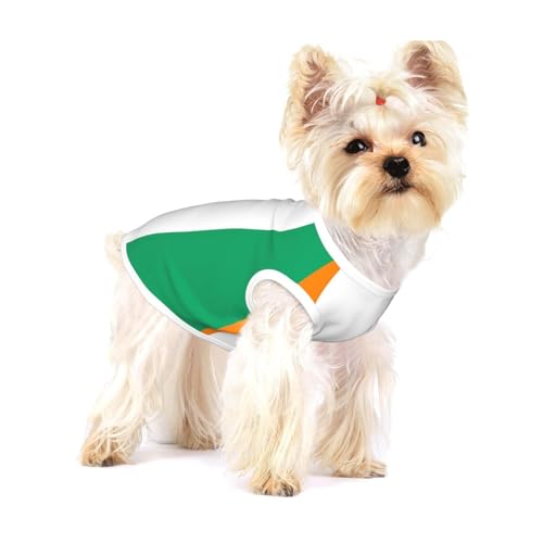 Hundeweste mit Flagge der Elfenbeinküste, klein, Baumwolle, Größe M, atmungsaktiv, bequem, stilvolle Bekleidung für Haustiere Hundeweste mit Flagge der Elfenbeinküste, klein, Baumwolle, Größe M, atmungsaktiv, bequem, stilvolle Bekleidung für Haustiere von XZDAL