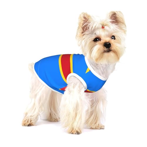 Hundeweste mit Flagge des Kongo, Baumwolle, Größe S, atmungsaktiv, bequem, stilvolle Bekleidung für Haustiere Hundeweste mit Flagge des Kongo, Baumwolle, Größe S, atmungsaktiv, bequem, stilvolle Bekleidung für Haustiere von XZDAL