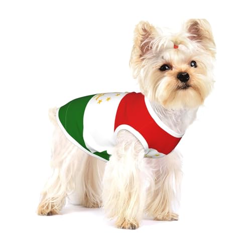 Hundeweste mit Flagge von Tadschikistan, Baumwolle, Größe L, atmungsaktiv, bequem, stilvolle Bekleidung für Haustiere Hundeweste mit Flagge von Tadschikistan, Baumwolle, Größe L, atmungsaktiv, bequem, stilvolle Bekleidung für Haustiere von XZDAL