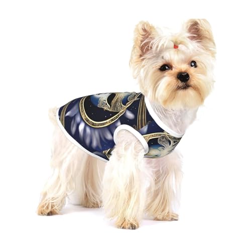 MoonlitMasquerade Hundeweste aus Baumwolle, Größe S, atmungsaktiv, bequem, stilvolle Bekleidung für Haustiere MoonlitMasquerade Hundeweste aus Baumwolle, Größe S, atmungsaktiv, bequem, stilvolle Bekleidung für Haustiere von XZDAL