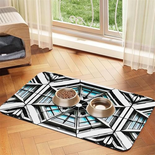 Octagon Building Pet Absorbent Leather Non-Slip Feeding Mat 30x45cm, Quick Drying, Waterproof, Washable Bowl Mat Octagon Building Pet Absorbent Leather Non-Slip Feeding Mat 30x45cm, Quick Drying, Waterproof, Washable Bowl Mat von XZDAL