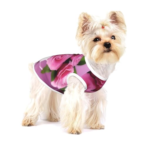 Pink Delight Hundeweste aus Baumwolle, Größe L, atmungsaktiv, bequem, stilvolle Bekleidung für Haustiere Pink Delight Hundeweste aus Baumwolle, Größe L, atmungsaktiv, bequem, stilvolle Bekleidung für Haustiere von XZDAL