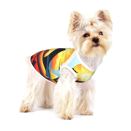 Sunrise Mountain Hundeweste aus Baumwolle, Größe S, atmungsaktiv, bequem, stilvolle Bekleidung für Haustiere Sunrise Mountain Hundeweste aus Baumwolle, Größe S, atmungsaktiv, bequem, stilvolle Bekleidung für Haustiere von XZDAL