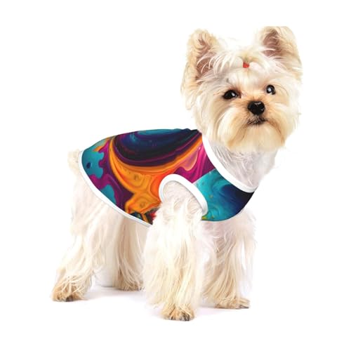Surreal Enigma Hundeweste aus Baumwolle, Größe S, atmungsaktiv, bequem, stilvolle Bekleidung für Haustiere Surreal Enigma Hundeweste aus Baumwolle, Größe S, atmungsaktiv, bequem, stilvolle Bekleidung für Haustiere von XZDAL