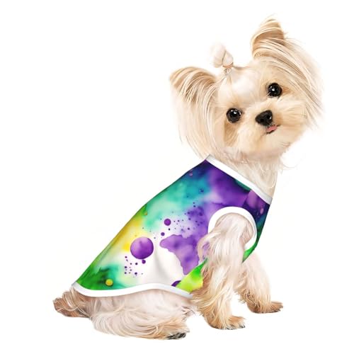 The world in watercolor Haustier-T-Shirt, atmungsaktiv, ärmellos, Größe M, für kleine Hunde und Katzen, weich, bequem, stilvoll The world in watercolor Haustier-T-Shirt, atmungsaktiv, ärmellos, Größe M, für kleine Hunde und Katzen, weich, bequem, stilvoll von XZDAL