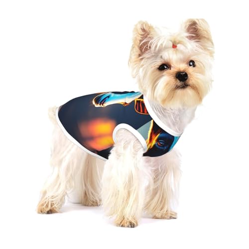 Ultra-realistische Cyberpunk-Hundeweste aus Baumwolle, Größe S, atmungsaktiv, bequem, stilvolle Bekleidung für Haustiere Ultra-realistische Cyberpunk-Hundeweste aus Baumwolle, Größe S, atmungsaktiv, bequem, stilvolle Bekleidung für Haustiere von XZDAL