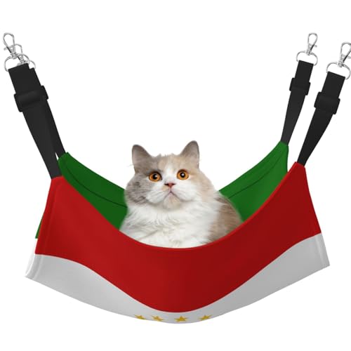 XZDAL Samtig weiche Flagge Tadschikistan Hängematte M für Haustierkatzen, verstellbar mit Metallhaken, doppelseitig für ultimativen Komfort XZDAL Samtig weiche Flagge Tadschikistan Hängematte M für Haustierkatzen, verstellbar mit Metallhaken, doppelseitig für ultimativen Komfort von XZDAL