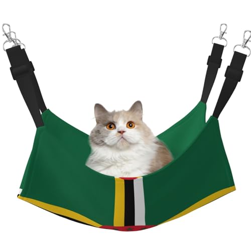 XZDAL Samtig weiche Flagge der Commonwealth of Dominica Hängematte L für Haustierkatzen, verstellbar mit Metallhaken, doppelseitig für ultimativen Komfort XZDAL Samtig weiche Flagge der Commonwealth of Dominica Hängematte L für Haustierkatzen, verstellbar mit Metallhaken, doppelseitig für ultimativen Komfort von XZDAL