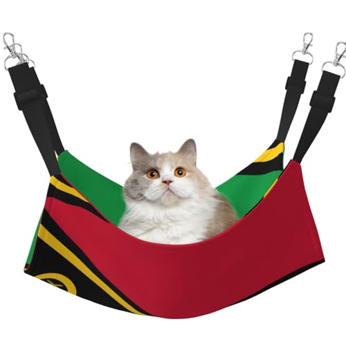 XZDAL Samtig weiche Flagge von Vanuatu Hängematte L für Haustier Katzen, Verstellbar mit Metallhaken, Doppelseitig für ultimativen Komfort XZDAL Samtig weiche Flagge von Vanuatu Hängematte L für Haustier Katzen, Verstellbar mit Metallhaken, Doppelseitig für ultimativen Komfort von XZDAL