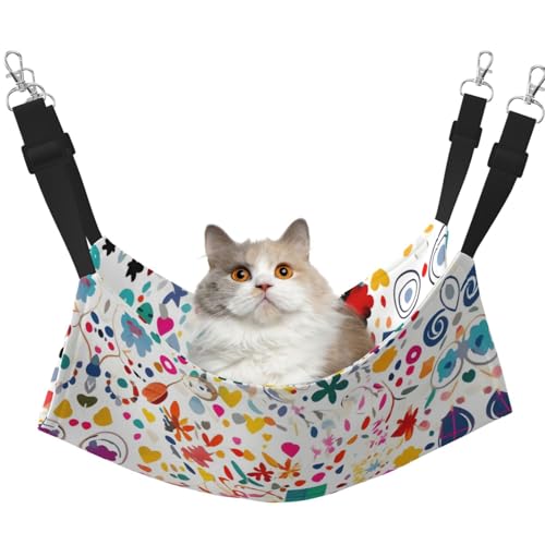 XZDAL Samtig weiche Happy Birthday Hintergrund Hängematte M für Haustier Katzen, Verstellbar mit Metallhaken, Doppelseitig für ultimativen Komfort XZDAL Samtig weiche Happy Birthday Hintergrund Hängematte M für Haustier Katzen, Verstellbar mit Metallhaken, Doppelseitig für ultimativen Komfort von XZDAL