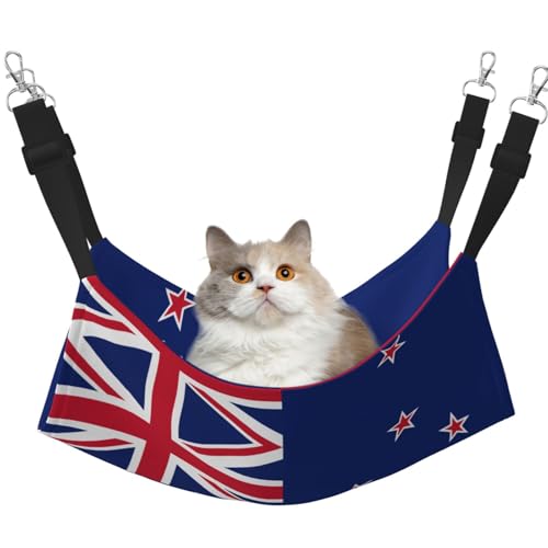 XZDAL Samtig weiche Neuseeland Flagge Hängematte L für Haustier Katzen, Verstellbar mit Metallhaken, Doppelseitig für ultimativen Komfort XZDAL Samtig weiche Neuseeland Flagge Hängematte L für Haustier Katzen, Verstellbar mit Metallhaken, Doppelseitig für ultimativen Komfort von XZDAL